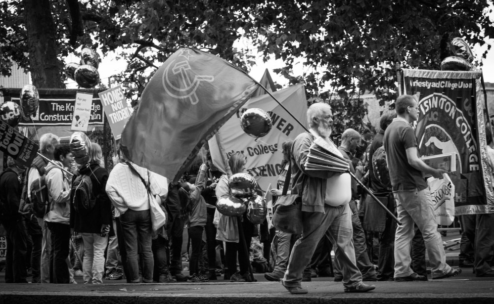 2014_10_Hammer_Sickle_Protesters